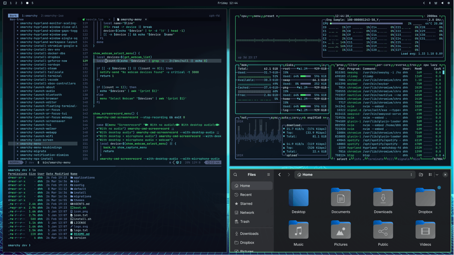 hackerman theme preview